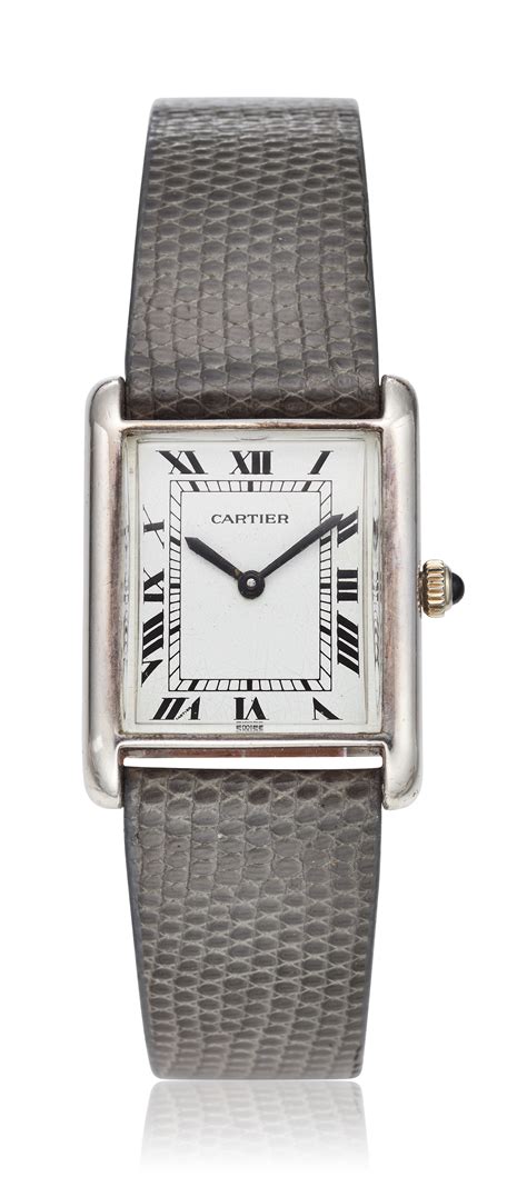 cartier tank silver|cartier sterling silver tank watch.